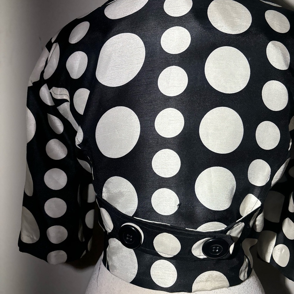 Black and White Polka Dot Jacket - Picture 6 of 6